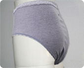 脇に縫い目のない備長炭ショーツ