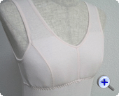 【日本製】強撚　ラン型カップ付　綿100％ / ガスで糸の毛羽を焼いていますので表面が綺麗です。