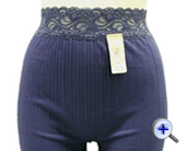 【日本製】変形リブ　5分長　天　3インチレース / 速乾性・形態安定性に優れたポリエステルと吸湿性に優れた綿を適度にミックス。